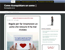 Tablet Screenshot of comericonquistareunuomo.info